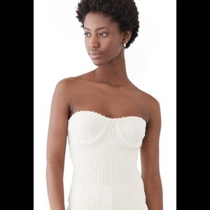 NWT Helmut Lang Rib Bustier Top